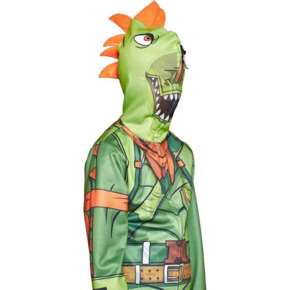 Fortnite REX Zip-Up Sweatshirt Jacket Epic Games Hoodie T-Rex Dinosaur M NEW - Picture 1 of 16